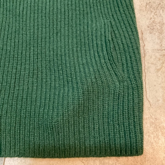 J. Jill Alpaca Wool Blend Cardigan Safety Pin Closure Dark Green NWT Sz L - Picture 9 of 13